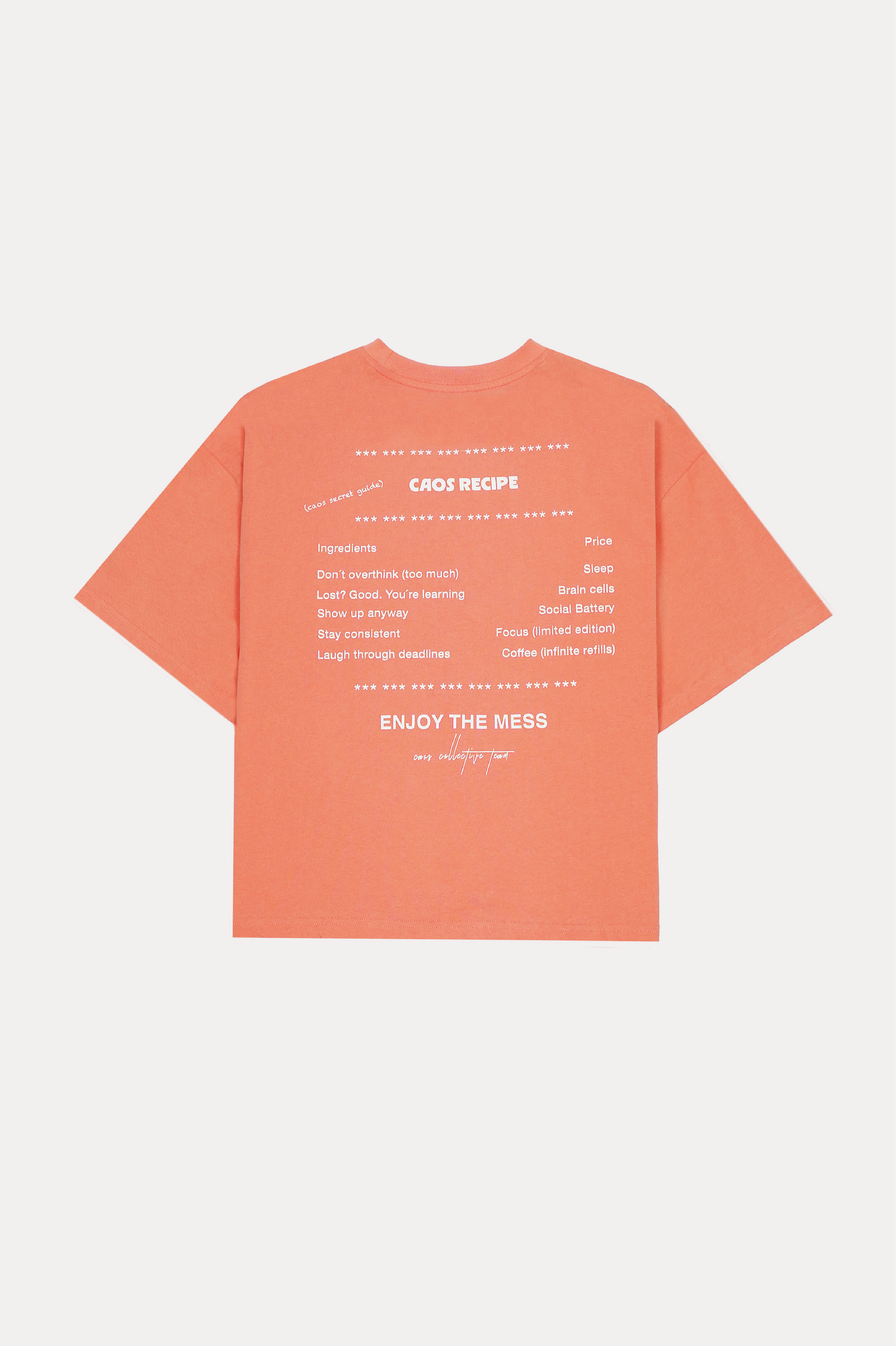 CAOS RECIPE TEE